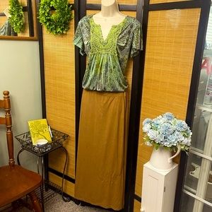 Suede-like Maxi Skirt 14/16